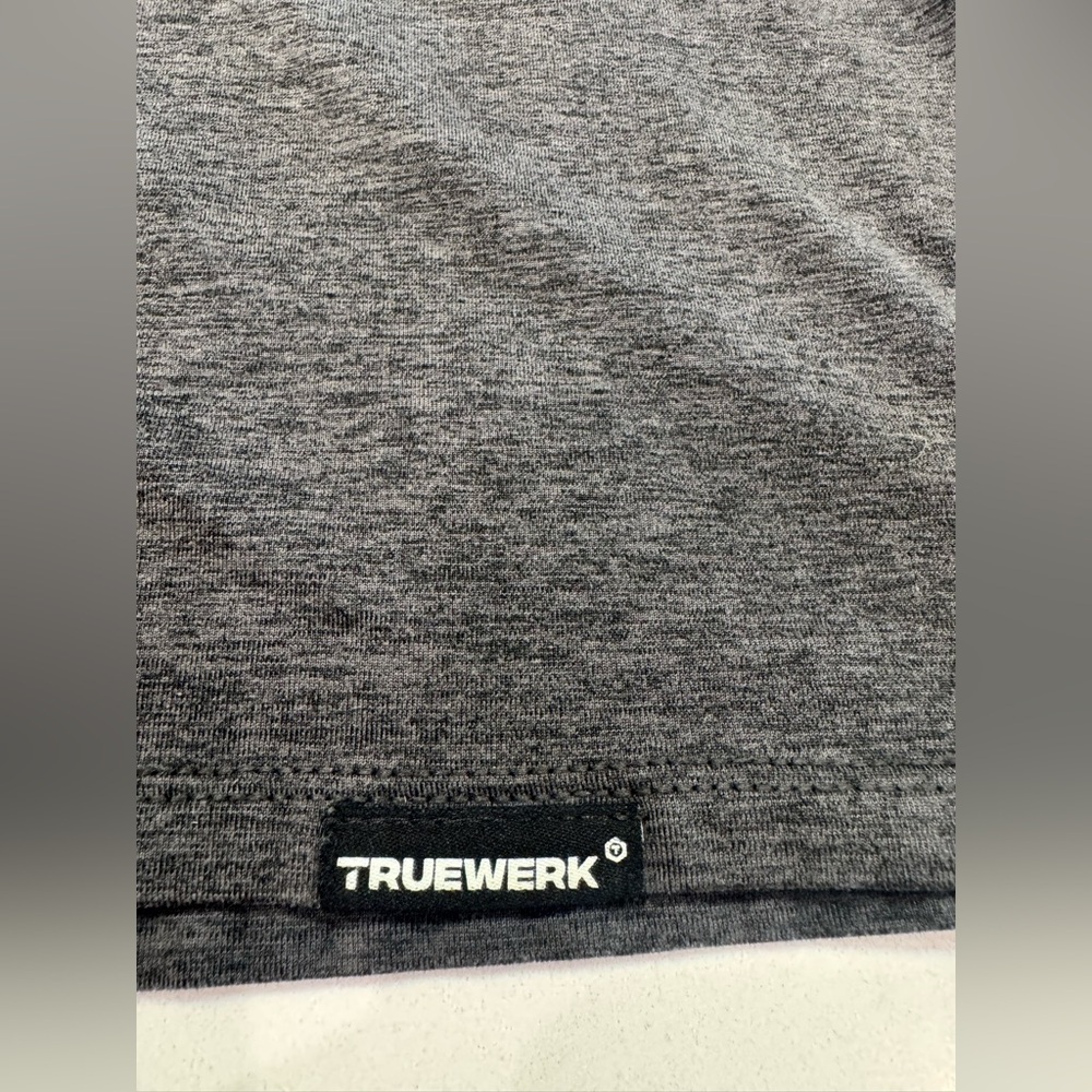 Truewerk Polo Performance Stretch Shirt Short Sleeve LRG Mens Black Work Utility - Picture 3 of 8
